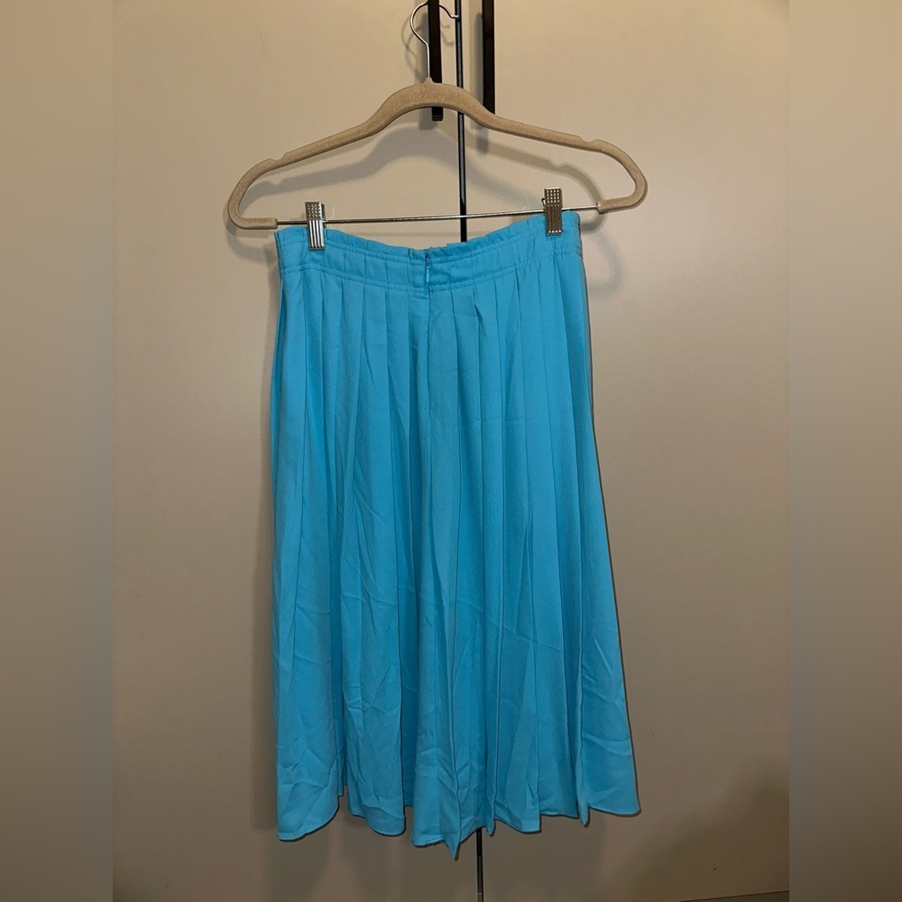 NWT J. Crew Vibrant Blue A-Line Skirt Size 2 - Picture 3 of 4